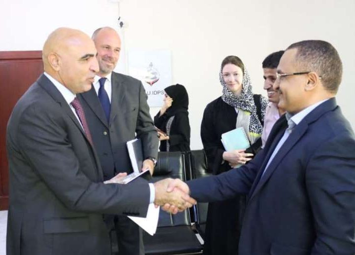 Al-Saadi discuss with a UN delegation situation of IDPs in Marib