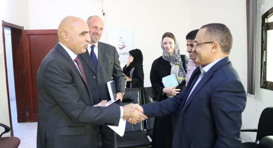 Al-Saadi discuss with a UN delegation situation of IDPs in Marib