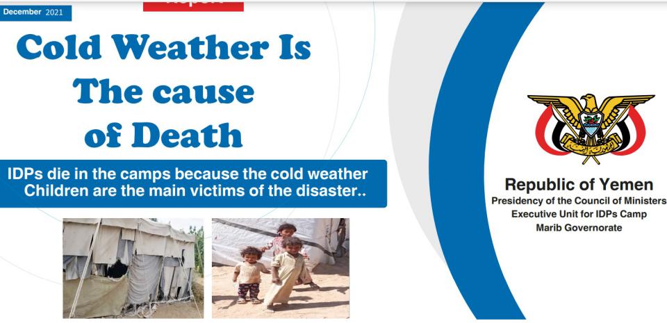 Report – Cold weather causes deaths in Marib