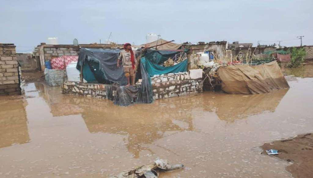 Report of Rainfall damages IDPs tents in Marib