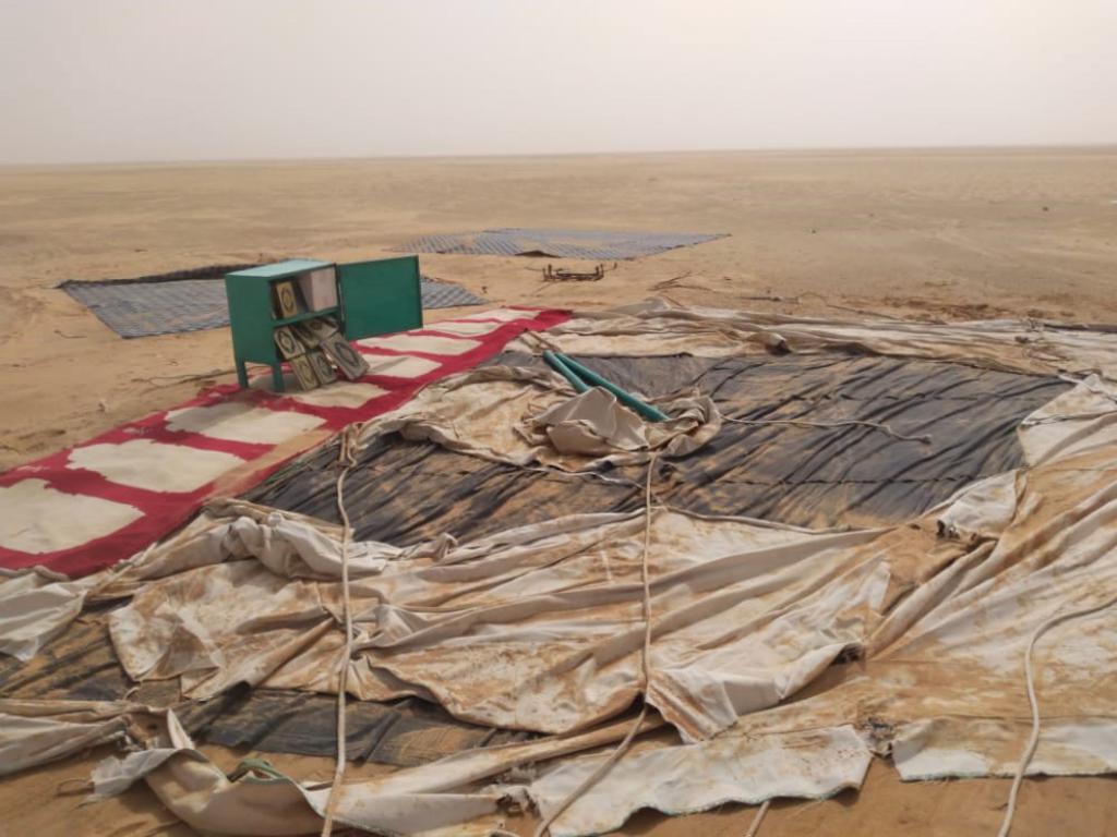 Rainfall Causes damage in IDPs Shelters in AlGaran Hadramout 12 Aug 2022
