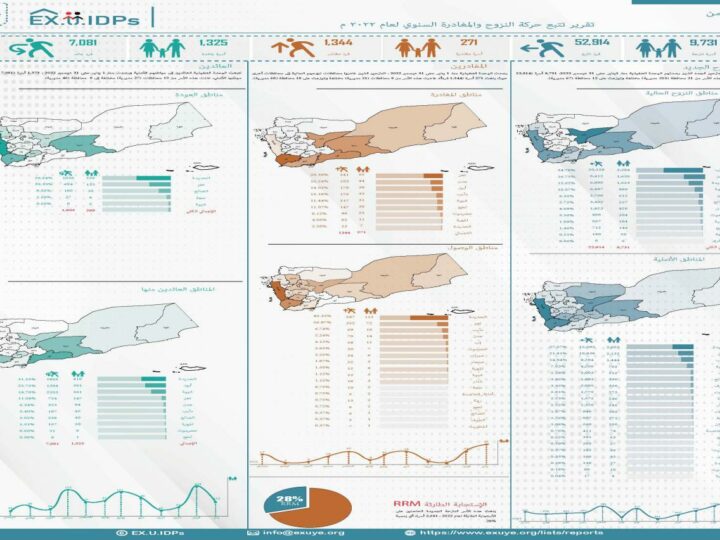 التقرير السنوي لتتبع حركة النزوح في اليمن للعام 2022