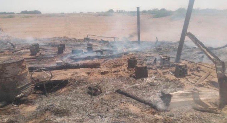 حريق يلحق أضراراً في أحد مواقع النزوح في عدن