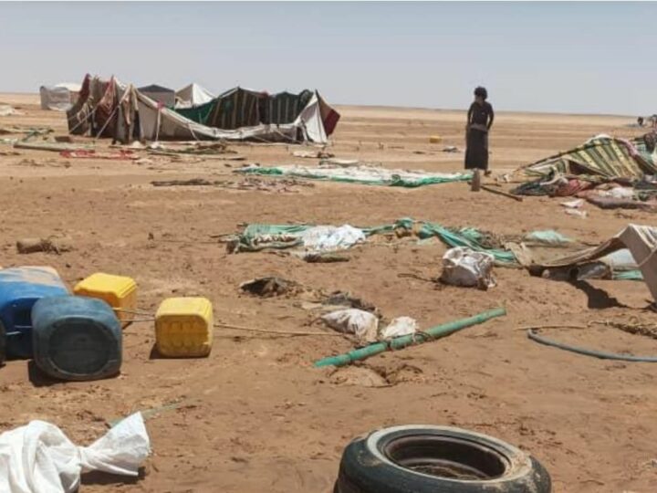 Report: Over 3,000 Displaced Families Affected by Rains in 5 Governorates