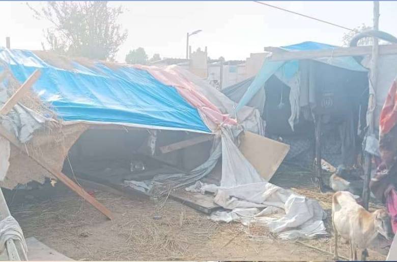 تقرير عن أضرار الأمطار الغزيرة في تبن لحج 